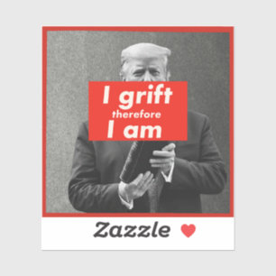 Trump Grift verraderlijke corrupte koffie Sticker