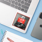 Trump Grift verraderlijke corrupte koffie Sticker (Laptop met iPhone)