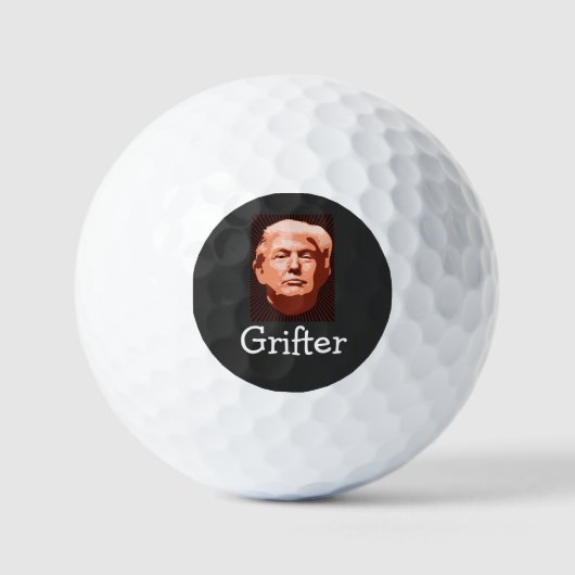 Trump Grifter Golf Ball Golfballen (Voorkant)