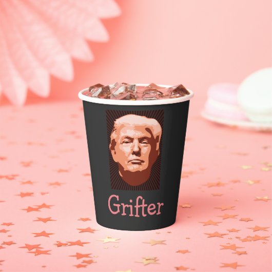Trump Grifter Paper Cup Papieren Bekers (Insitu)