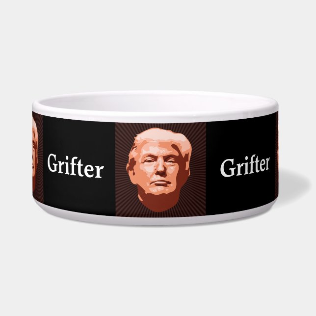 Trump Grifter Pet Bowl Voerbakje (Voorkant)