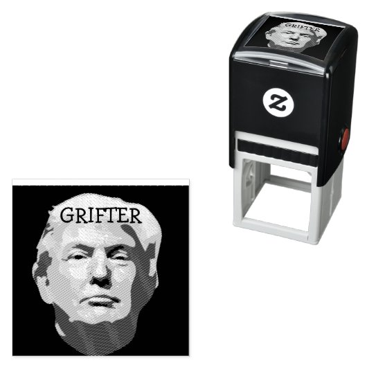 Trump Grifter Zelfinkt Stamp Zelfinktende Stempel (In situ)