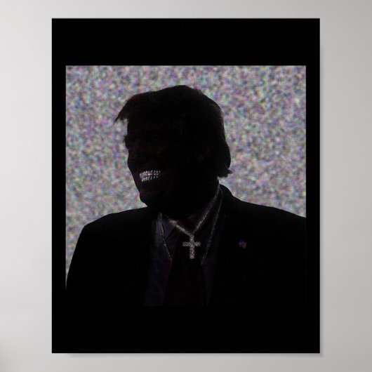 Trump Grillz Donald Trump Smiling Art Trump 2024 Poster (Voorkant)