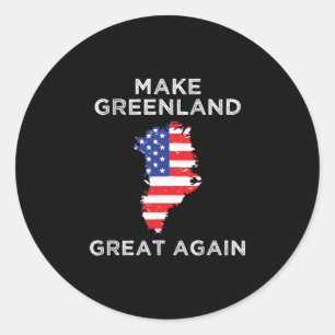 Trump Groenland Maak Groenland Groots Opnieuw Kaar Ronde Sticker