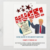 Trump Grootste Feest ooit Vieren HUGE Feest Kaart (Voorkant / Achterkant)
