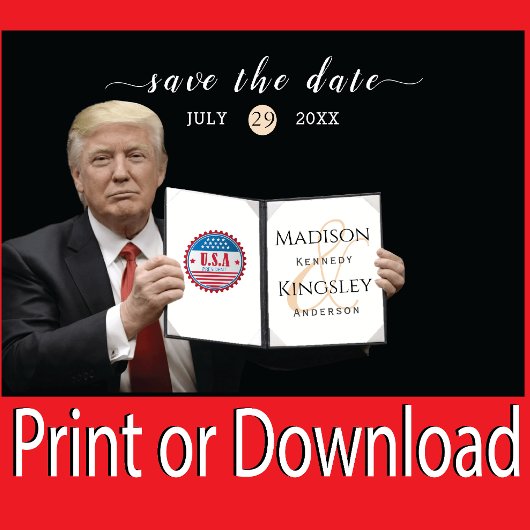 Trump Grootste 💍 Patriottrouw Save The Date