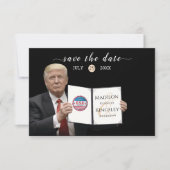 Trump Grootste 💍 Patriottrouwdag Opslaan De Datum Save The Date (Voorkant)