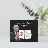 Trump Grootste Prijzenswaardig Huwelijk Bewaar De Aankondigingskaart (Staand voorkant)