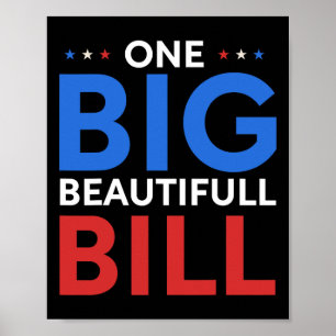 Trump Grote Rekening Eén Grote Mooie Rekening Grap Poster