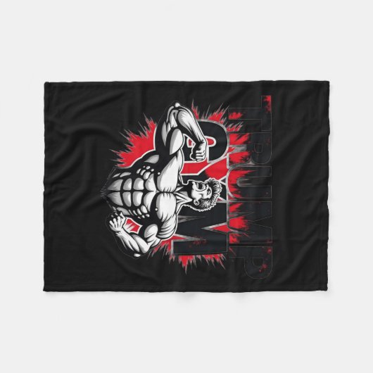 Trump Gym Fleece Deken (Voorkant (Horizontaal))