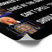 Trump haalde de BYR omhoog en faalde de R Poster (Hoek)