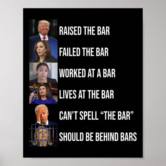 Trump haalde de BYR omhoog en faalde de R Poster (Voorkant)