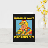 Trump haalt altijd grappige meme taco tevoorschijn kaart (Gele Bloem)