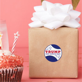 Trump haalt Amerika terug Ronde Sticker