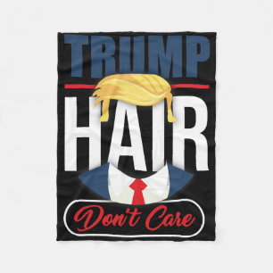 Trump Haar Maakt Niet Uit - Stem Donald Trump 2020 Fleece Deken