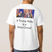 Trump haat misdaad T-shirt (Achterkant)