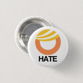 Trump = Haat Ronde Button 3,2 Cm (Voorkant /achterkant)