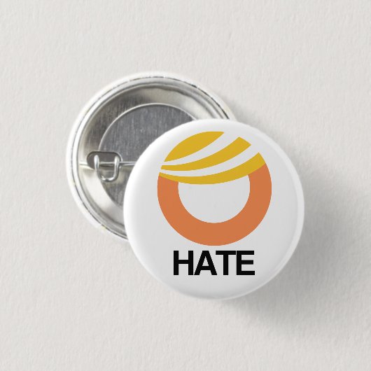 Trump = Haat Ronde Button 3,2 Cm (Voorkant /achterkant)