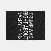 Trump had gelijk over alles _5 fleece deken (Voorkant (Horizontaal))