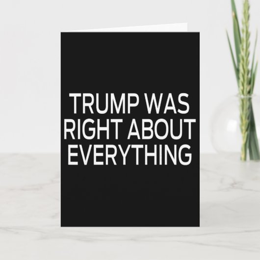Trump had gelijk over alles _5 kaart (Voorkant)