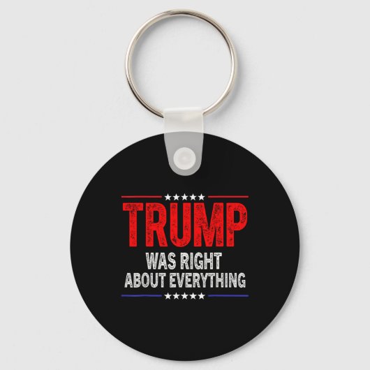 Trump had gelijk over alles Amerikaans grappig  Sleutelhanger (Voorkant)