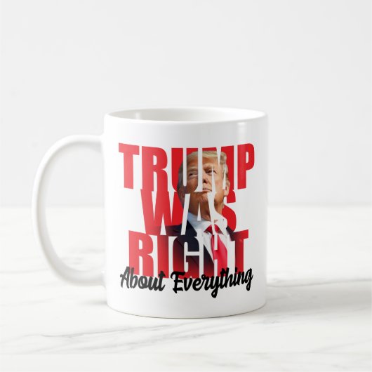 Trump had gelijk over alles, anti Biden Koffiemok (Links)