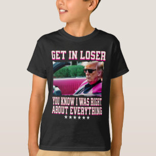 Trump had gelijk over alles, ga erin, verliezer ro t-shirt