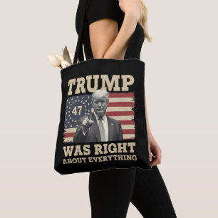 Trump had gelijk over alles USA Amerika Tote Bag