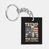 Trump had gelijk over alles wat met Amerika te mak Sleutelhanger (Voorkant Links)