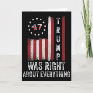 Trump had helemaal gelijk Amerikaanse vlag Kaart