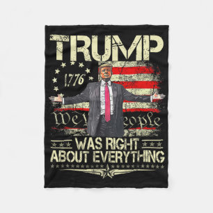 Trump had helemaal gelijk Amerikaanse vlag Vader Fleece Deken
