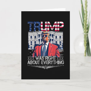 Trump had helemaal gelijk Amerikaanse vlag Whi Kaart