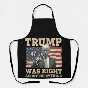 Trump had helemaal gelijk over alles USA Amerika Schort