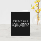 Trump had in alles gelijk! kaart (Gele Bloem)