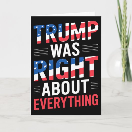 Trump had over alles gelijk kaart (Voorkant)