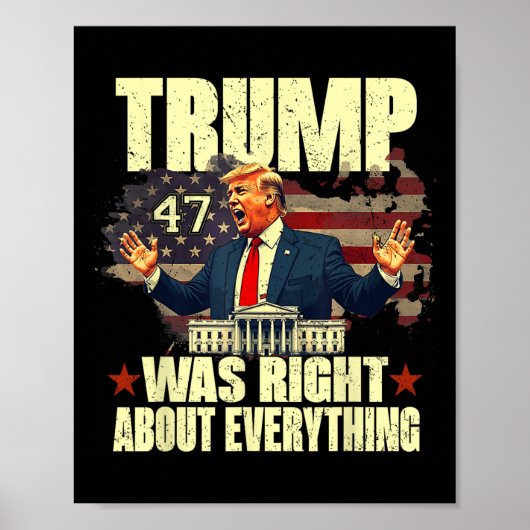 Trump had over alles gelijk poster (Voorkant)