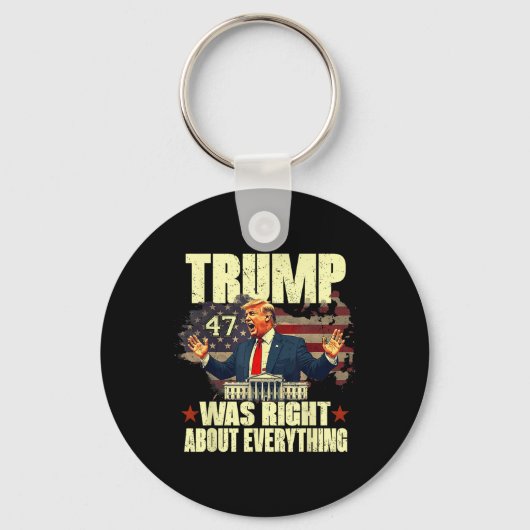 Trump had over alles gelijk sleutelhanger (Voorkant)
