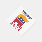 Trump Hair 2024 Papieren servetten, Standaard Cock Servet (Hoek)