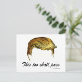 Trump hair briefkaart (Staand voorkant)