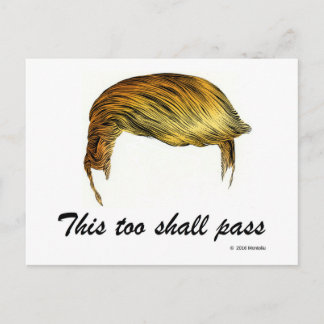 Trump hair briefkaart