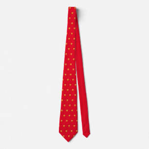 Trump Hair Emoji rood Stropdas