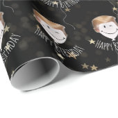 Trump Hair On White Balloons Cadeaupapier (Rol Hoek)