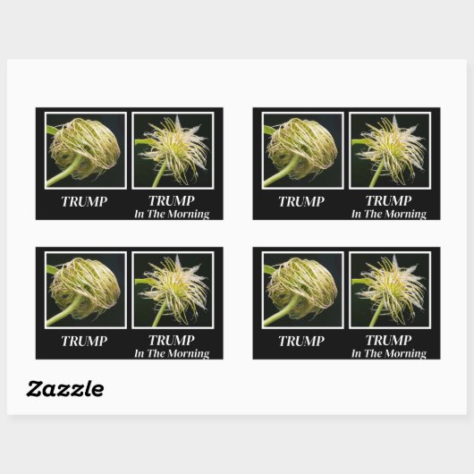 Trump Hair Rechthoekige Sticker (Vel)