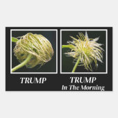 Trump Hair Rechthoekige Sticker (Voorkant)