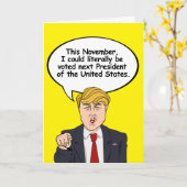 Trump Halloween Kaart - Er zijn engere dingen (Gele Bloem)