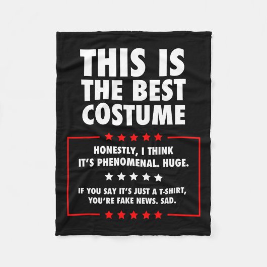 Trump Halloween kostuum Fleece Deken (Voorkant)