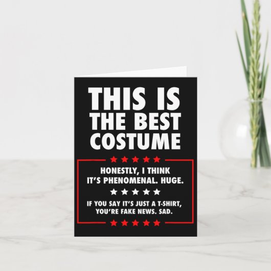 Trump Halloween kostuum Kaart (Voorkant)