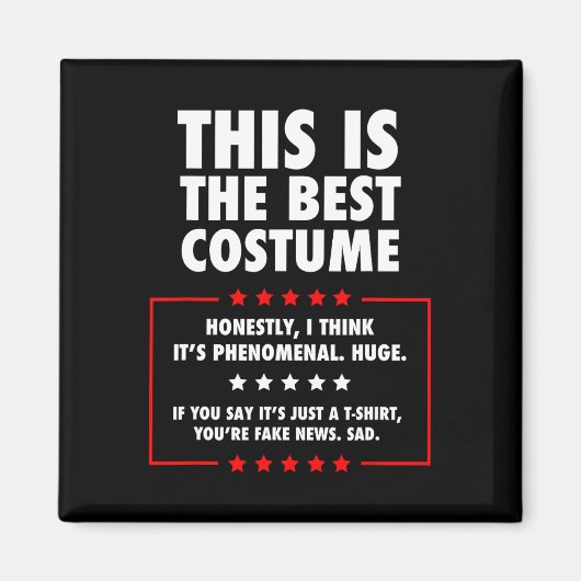 Trump Halloween kostuum Magneet (Voorkant)