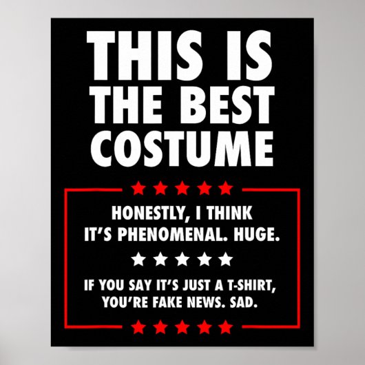 Trump Halloween kostuum Poster (Voorkant)