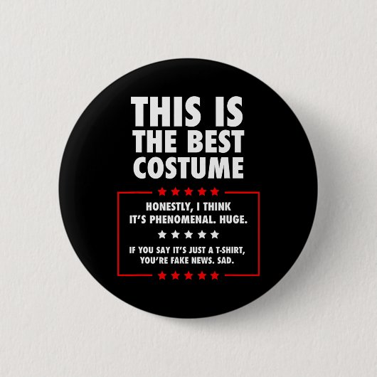 Trump Halloween kostuum Ronde Button 5,7 Cm (Voorkant)